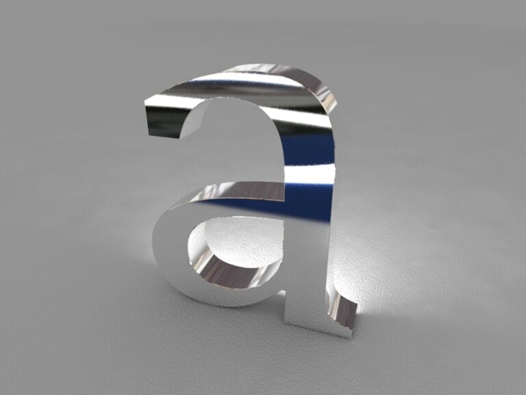 Paslanmaz En Direk Süper Ayna Kutu Harf