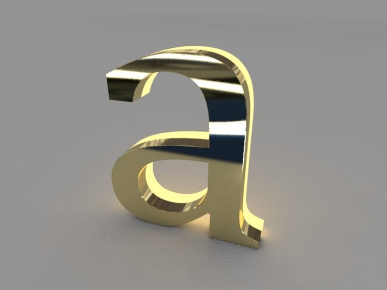 Paslanmaz Gold Zemin Pleksi Kutu Harf