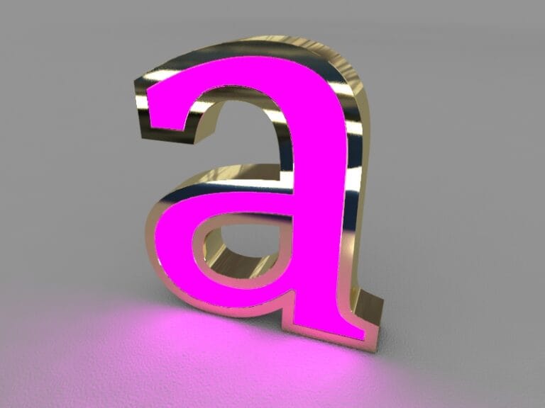 Paslanmaz Fileli Gold Kutu Harf