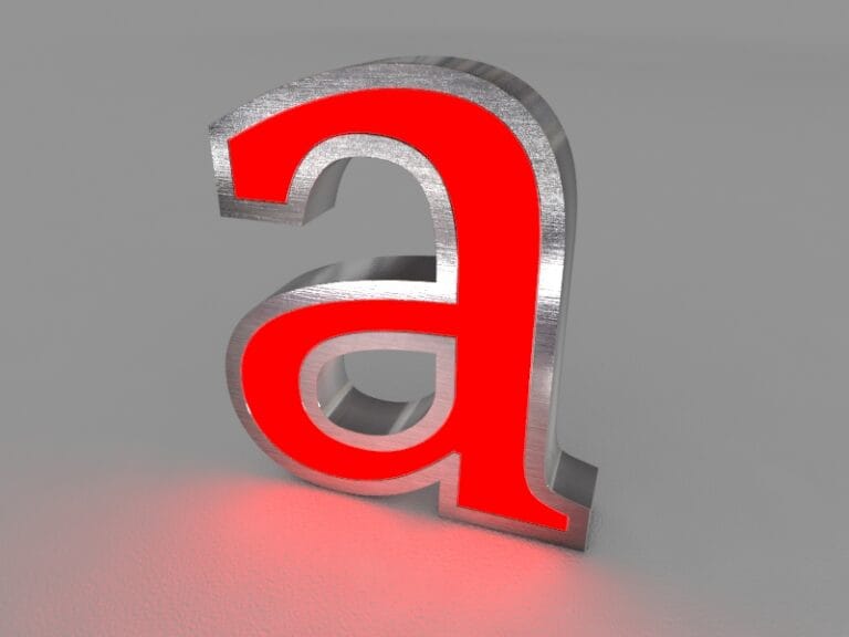 Paslanmaz Fileli Satine Kutu Harf